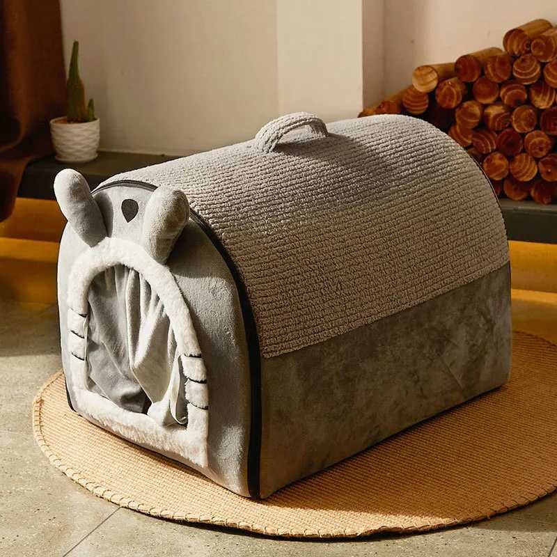 Pet dog bed comfortable cat mat detachable and washable pet cat and dog house nest warm winter deep sleep tent suitable for small medium and large pet