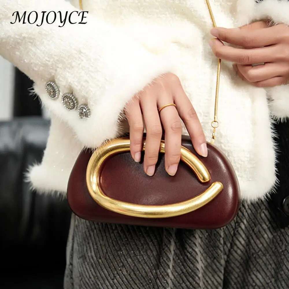 Women Retro Clutch with Chain All-Match Shoulder Vintage Crossbody Shopping Travel Party Phone Bag