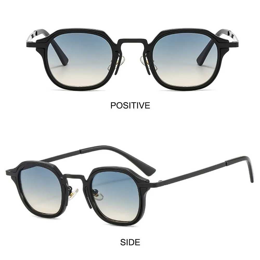 UV400 Protection Small Square Sunglasses Retro Metal Frame Y2K Driving Sun Glasses Punk Shades for Women Men Z250411