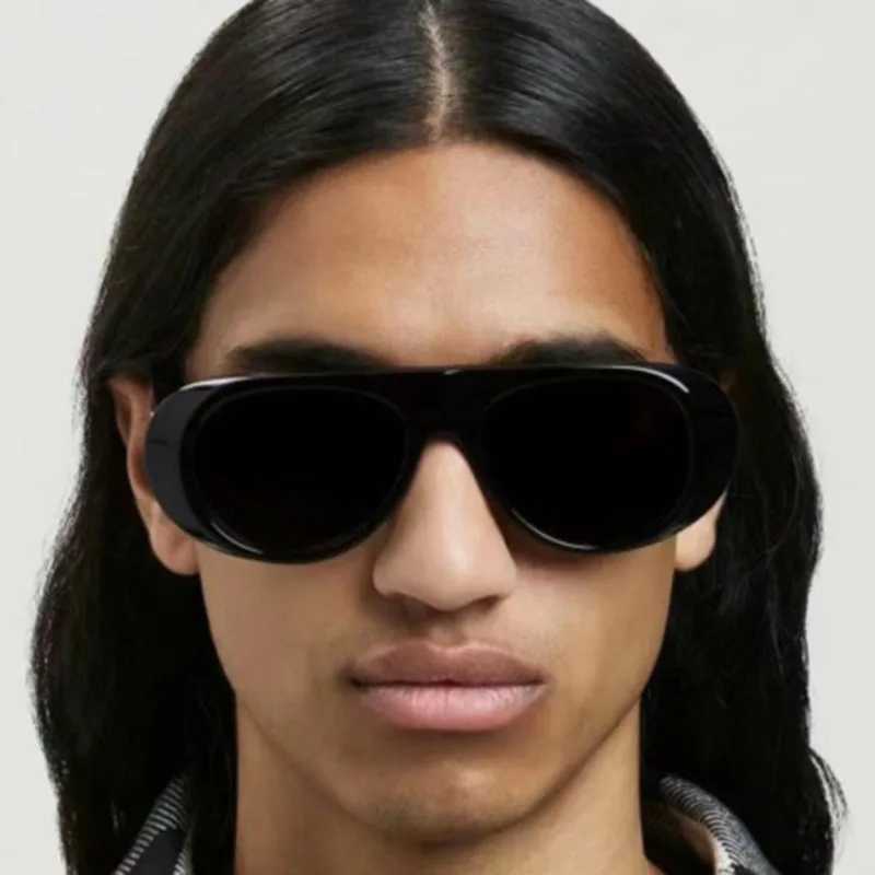 New in Luxury Brand Designer Big Frame Flat Top Sunglasses Women For Men Fashion Vintage Sun Glasses Punk Pilot Shades UV400C250411