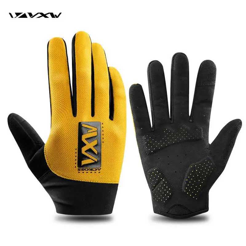 VXW Cycling Gloves Summer Outdoor Breathable Full Finger Touch Screen MTB Road Bike Gloves Non-Slip Shockproof Mountain BicycleC250412