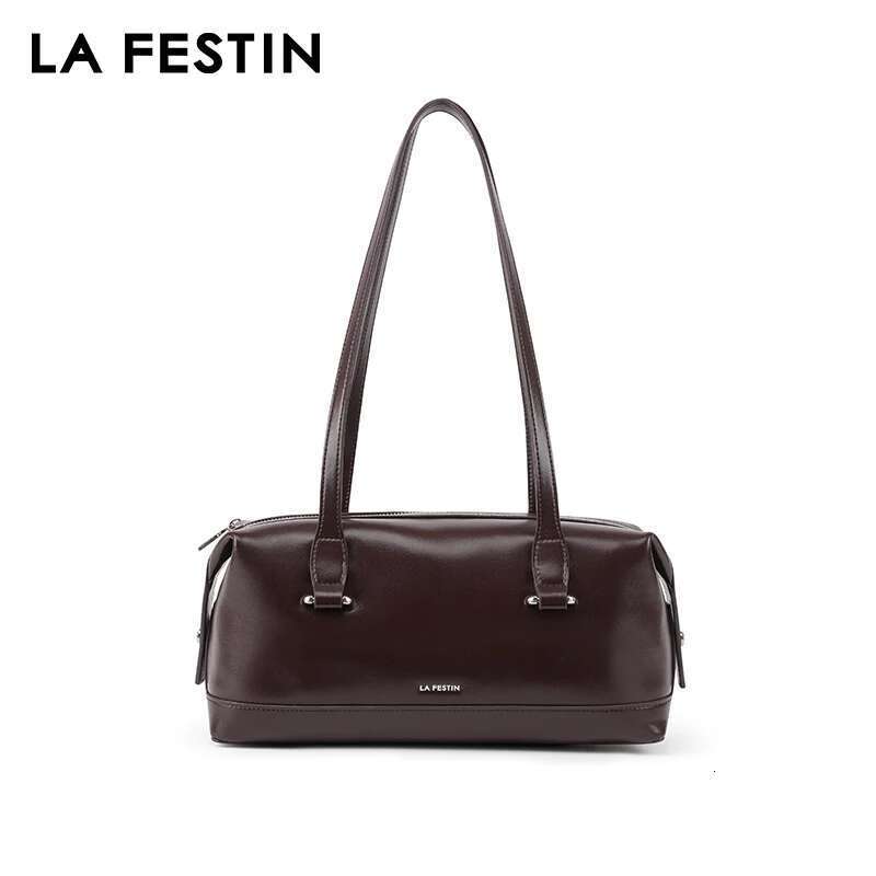 LA FESTIN Original Shoulder Leather Handbags Women Trend Boston Bowg Fashion Designer Crossbody Lady Bag