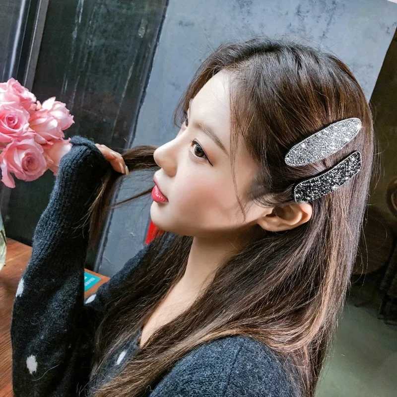 Korean shiny sequins side clips womens bangs edge clips BB clips bucket clips headwear fashionable hairstyle accessories Y2504012