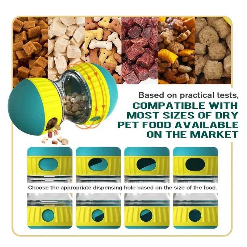 High Quality Dog toy drum funnel food ball elliptical track rolling ball slow feeding to protect stomach and increase intelligence pet supplies T25040