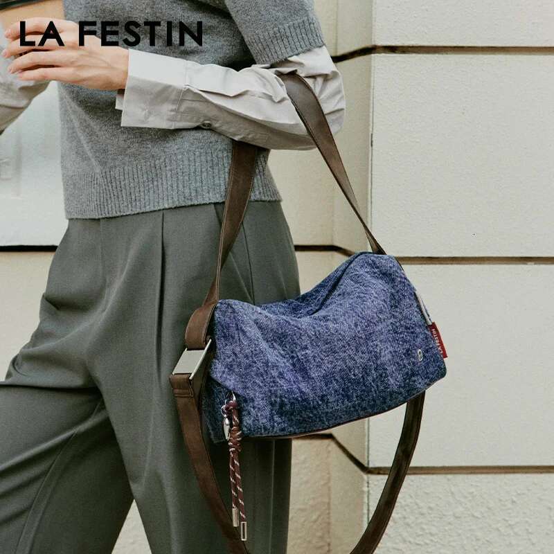 LA FESTIN Original 2025 New Trend Tote For Women Shoulder Crossbody Large Capacity Fashion Designer Leather Bag