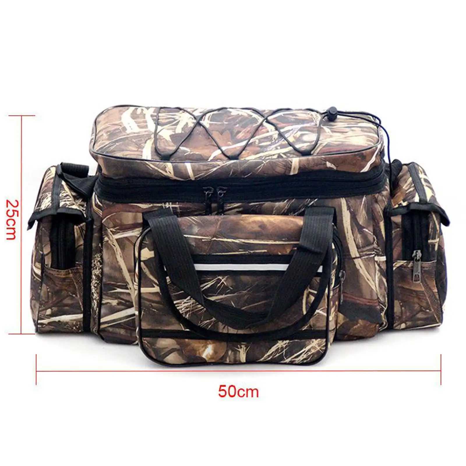 Multi-Pocket Fishing Bag Tackle Storage Organizer Crossbody Bag Sea Fishing Z250411