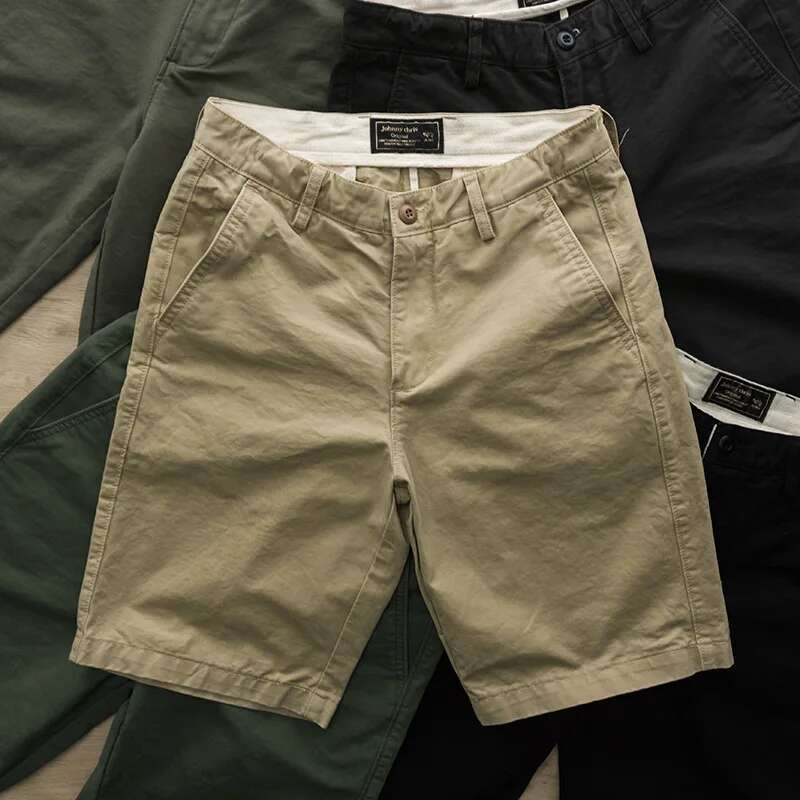 Japanese Summer Boyfriend 2024 New Patchwork Button Zipper Pocket Fashion Solid Color Comfortable Versatile Loose Casual Shorts