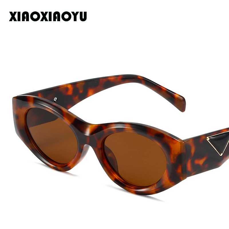 Marble Pattern Light Luxury Sunglasses Fashion Cat Eye Elliptical Frame Sunshade Sunglasses Texture Wear Glasses Man WomanC250411