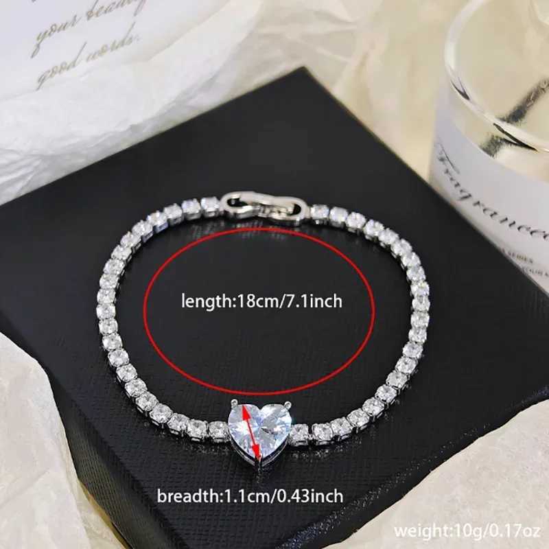 Moonso Products Luxury Pink Silver Color Heart Bracelet Bangle for Women Anniversary Gift Drop Shipping S8433C250411