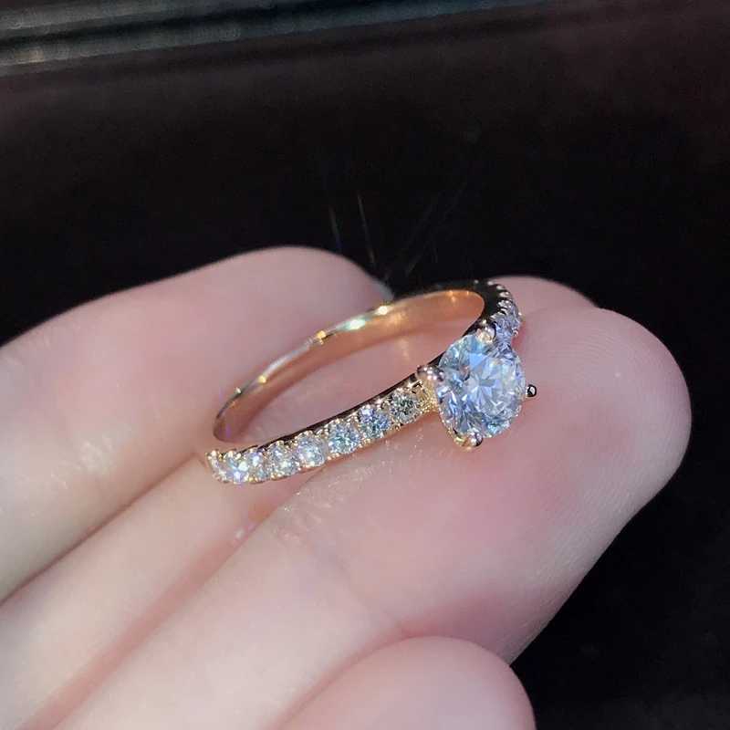 1 gold ring ladies simple lamp luxurious style welded glass diamond imitation gold luster jewelryXJ250412
