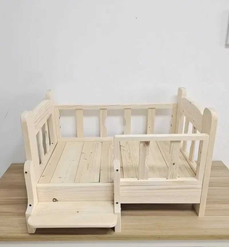 Pet bed small pet bed small dog bed solid wood pet supplies X2504121