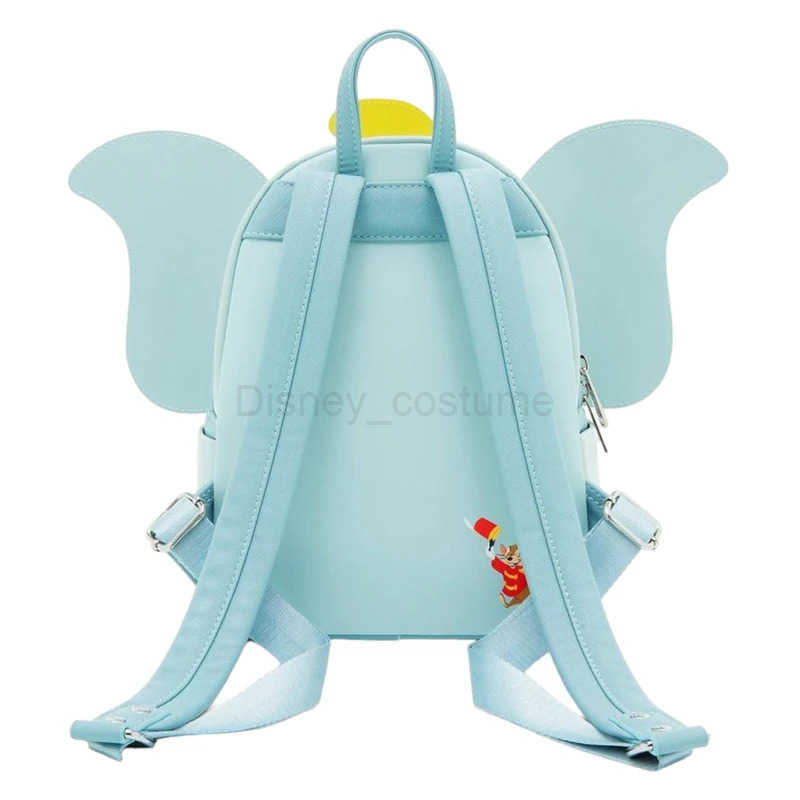 Disney Loungefly 3 Styles Figure Dumbo Mini Rucksack Wallet Set 80th Anniversary Edition Dont Just Fly Mini Backpack Light Blue Pink X250412