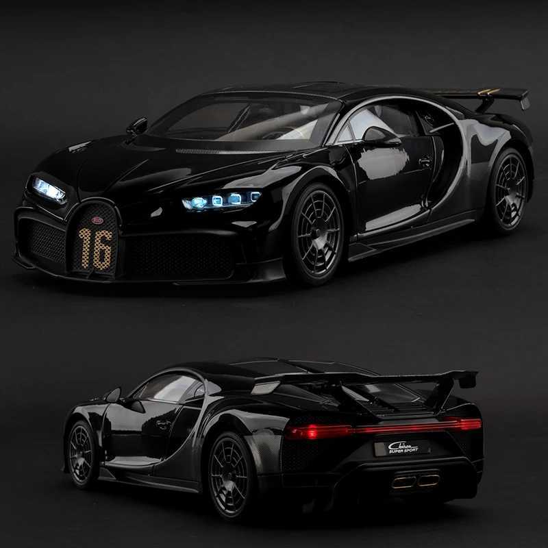 118 Scale Bugatti Chiron Alloy Car Model with Lights Sounds - Ideal Gift for Car Lovers Kids - Authentic L251112