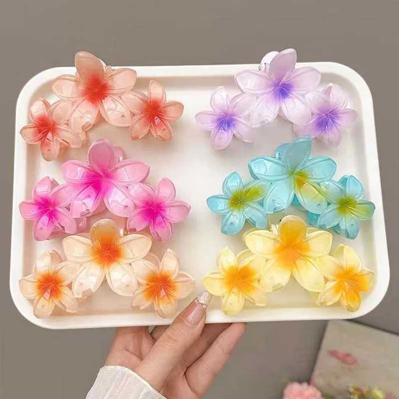 New Candy Colors Womens Claw Clip Sweet Large Gradient Shark Clip Hair Claw Crab Clip Hair Accessories Y2504012