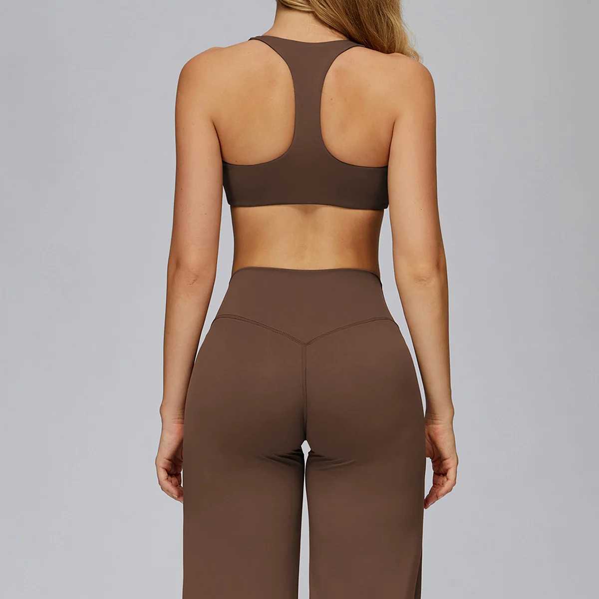 New yoga set 2 pieces gym set Women Long Sleeve Sports Shirts Sports Bra Leggings Suit Fitness Running Workout Suits Tracksuit J251112