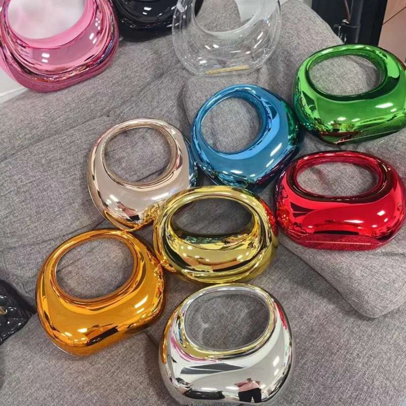 High Quality New Fashion Personality Handbag Acrylic Women Bags Dresses Suitcase Clear Beach Bag Bucket Handbags