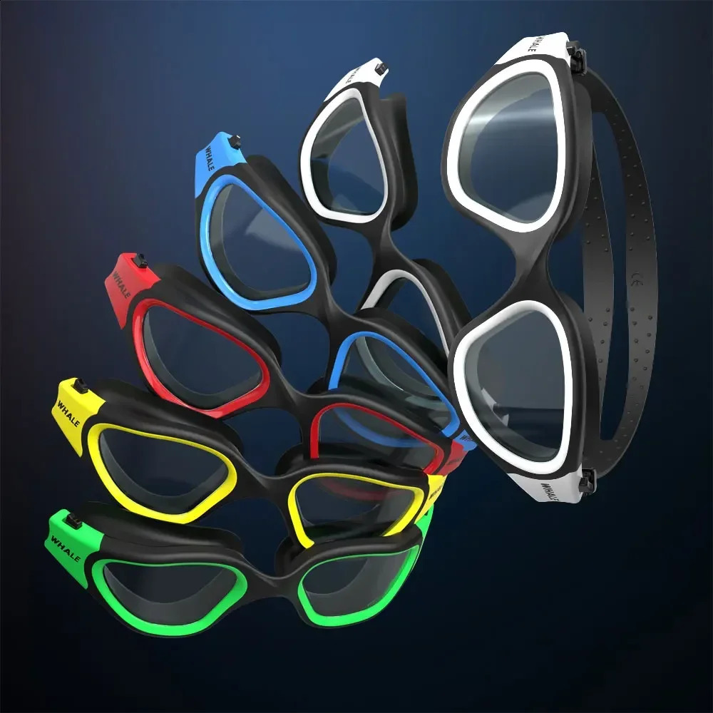 Adult Anti-Fog UV Protection Lens Men Women Swimming Goggles Waterproof Adjustable Silicone Clear Lens Swim Glasses Adults 250411