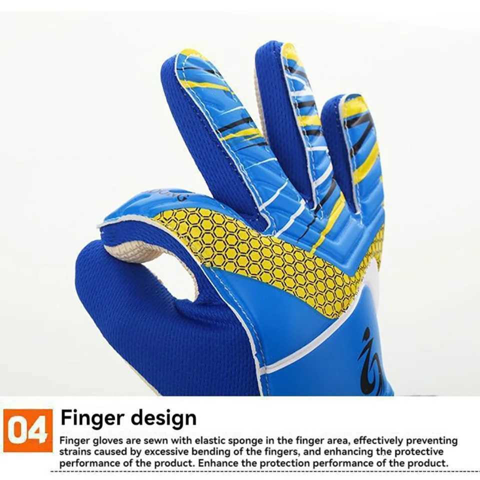 Loogdeel Football Goalkeeper Gloves Finger Protect Thickened Anti-slip Wear-resistant Adult Child Soccer Training Sports GlovesW251112