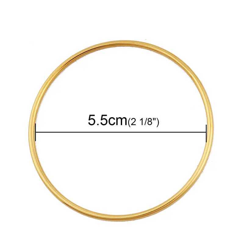 Fashion Stainless Steel Bangles Bracelets Silver Color Simple Round Circle Bracelet For Women Party Casual Vintage Jewelry1 PCC250411