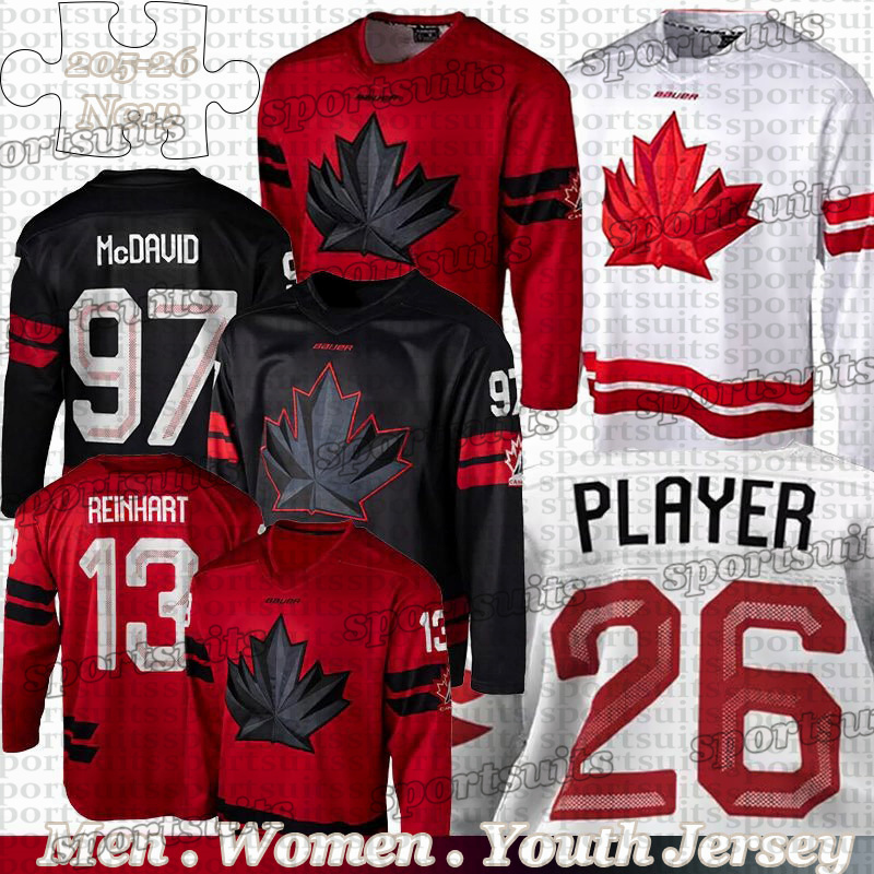 #87 Sidney Crosby team Canada 2026 Olympices hockey jersey Connors McDavid Nathan MacKinnon Mitch Marner Macklin Celebrini Schaefer Bedard Cale Makar jerseys