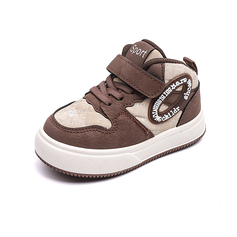 High Top Toddler Sports Sneakers Kids Running Board Shoes Kidszworld Boys Girls Casual Trainers Children Outdoor Walking Footwear Shoes Sizes 21 - 32 