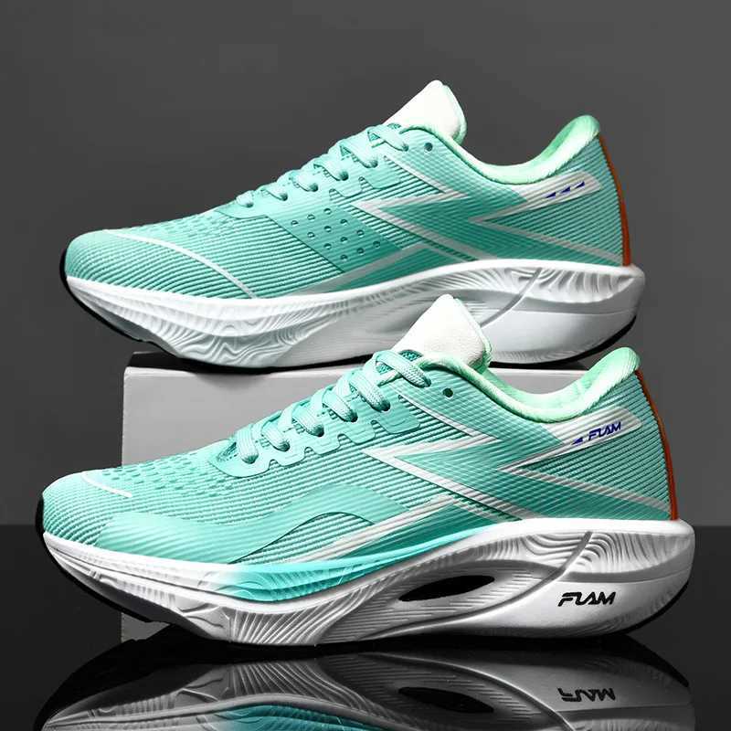 2025 Fl Palm Carbon Plate Running Shoes Men Wen High Quality Cushion Breathable Lightweight Athletic Training Footwear M Z250411