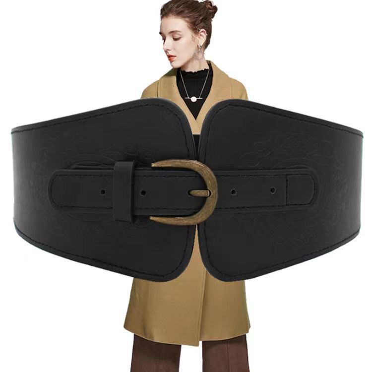 Wide for women, waist cinching, fashionable and versatile decoration, suit coat, sweater, elastic waistband