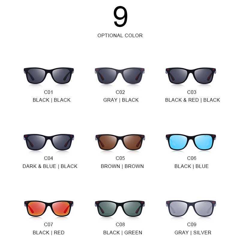 MERRYS DESIGN Men Women Classic Retro Rivet Polarized Sunglasses Lighter Design Square Frame 100% UV Protection S8508 Z250411