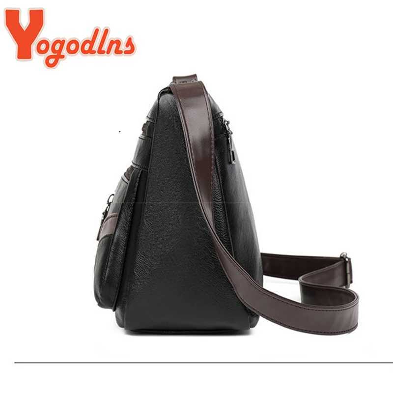 Yogodlns Vintage Shoulder Bag For Women PU Leather Crossbody Bag Multifunction Messenger Bag Small Square Bag Mommy Handbag sacW251111