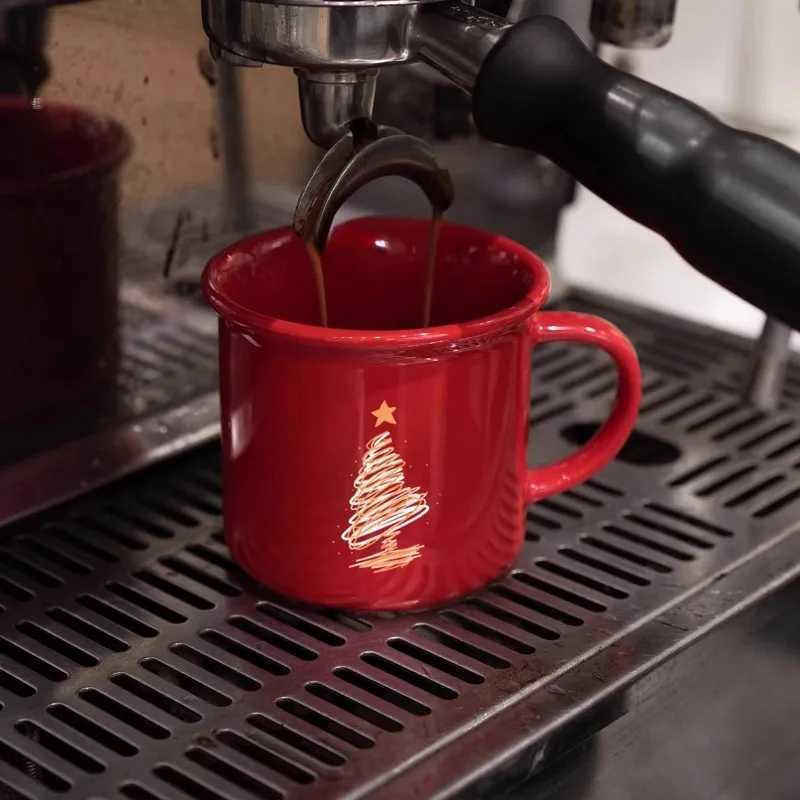 Christmas 1PC Big Red Christmas Mug Ceramic Coffee Mug Christmas Ceramic Mug Household Products Company Holiday Gifts Y251112