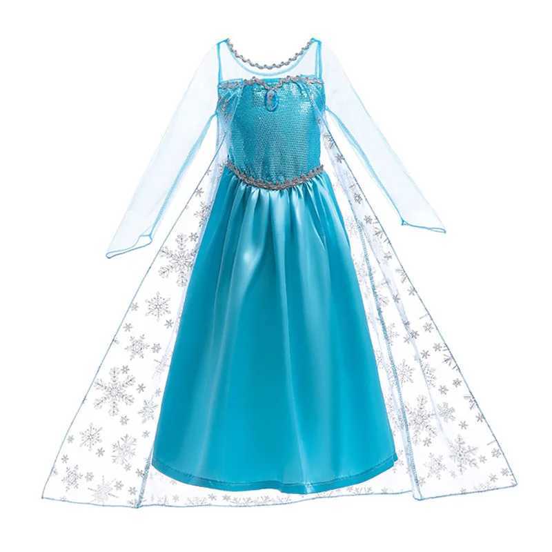 Disney Snow Queen Elsa Girl Costume Childrens Role Play Halloween Princess Childrens Costume Party Costume 2-10 YearsXJ250411