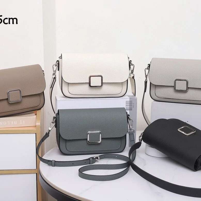 Designer Bag Genuine Women's Square Handbag, Soft Leather Cowhide Underarm Bag, Ladies' Stylish Single Shoulder Crossbody Bag