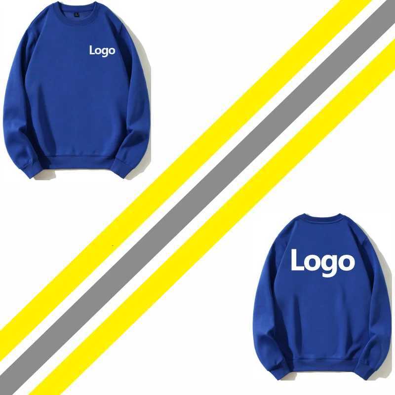 POD customization Cotton Round Neck Sweater with fleece Custom Printed Personal Group Brand Embroidery Design Men and Women thick hoodieT251112