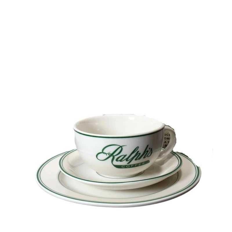 Stainless Retro Green Folding Cup Qut resso Cups with Dish g for Tea es Turkish Tea Cups Ceramics Pottery Thermos H251112