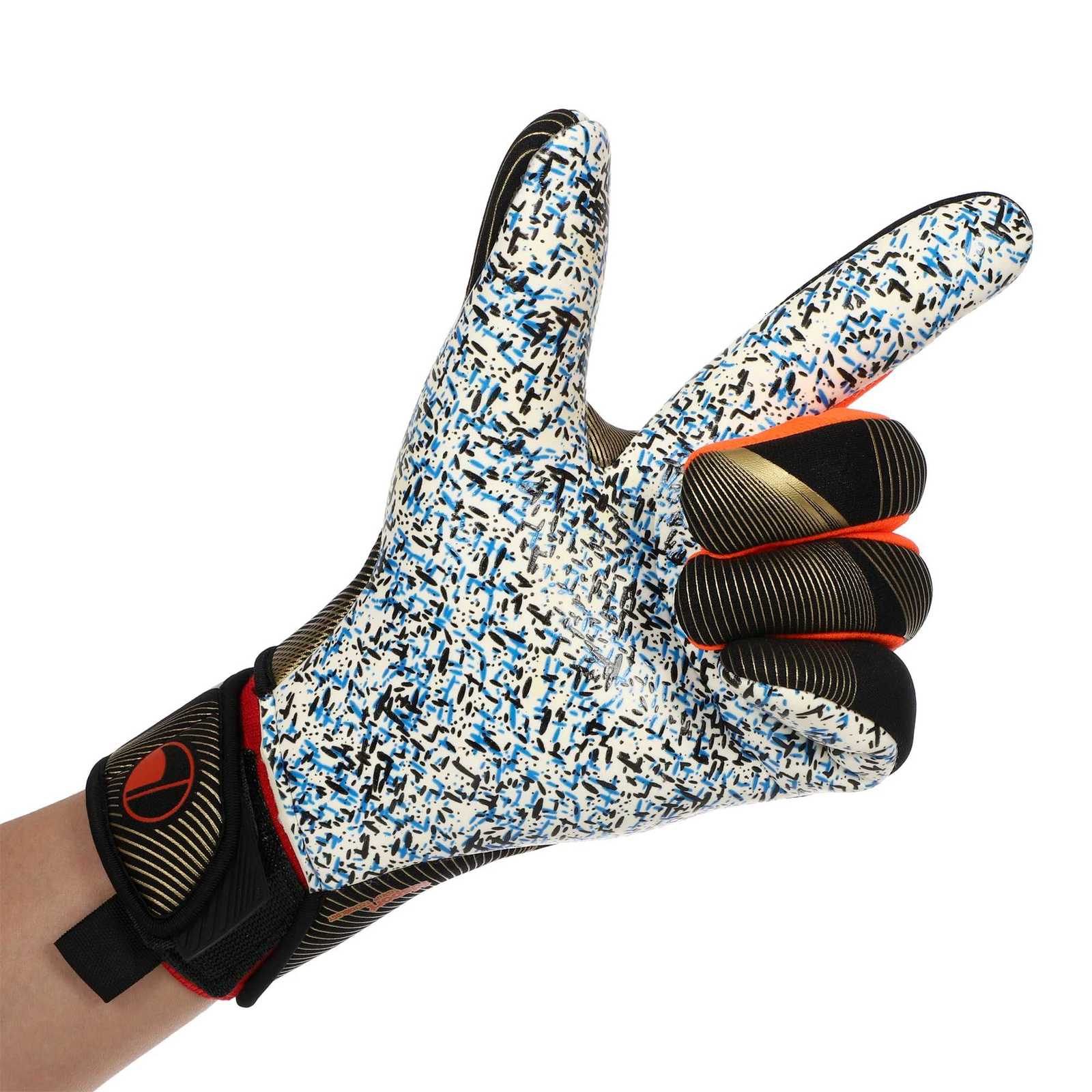 Mens Womens Football Soccer Goalkeeper Gloves Game Training Full Latex Thicken Sticky Latex Goalie Gloves Protection Non-slipW251112