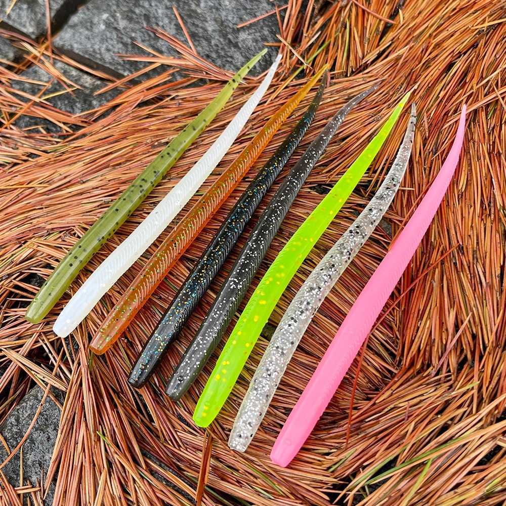 Spinpoler Soft Worm Fishing Lure Stick Tail 14cm Artificial Loach Senko Silicone Fake Bait Swimbait Jig Wobbler Fishing Tackle Z250411