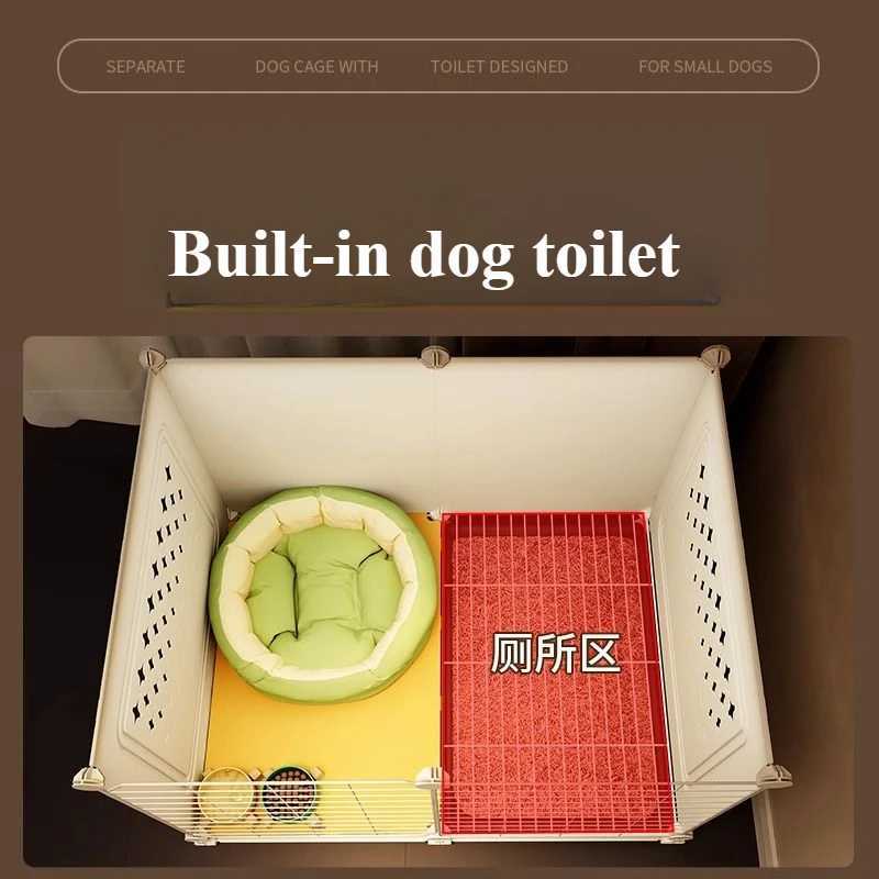 Pet product supply accessories for small dog cages with iron mesh toilet isolation area indoor isolation cage pads X250412