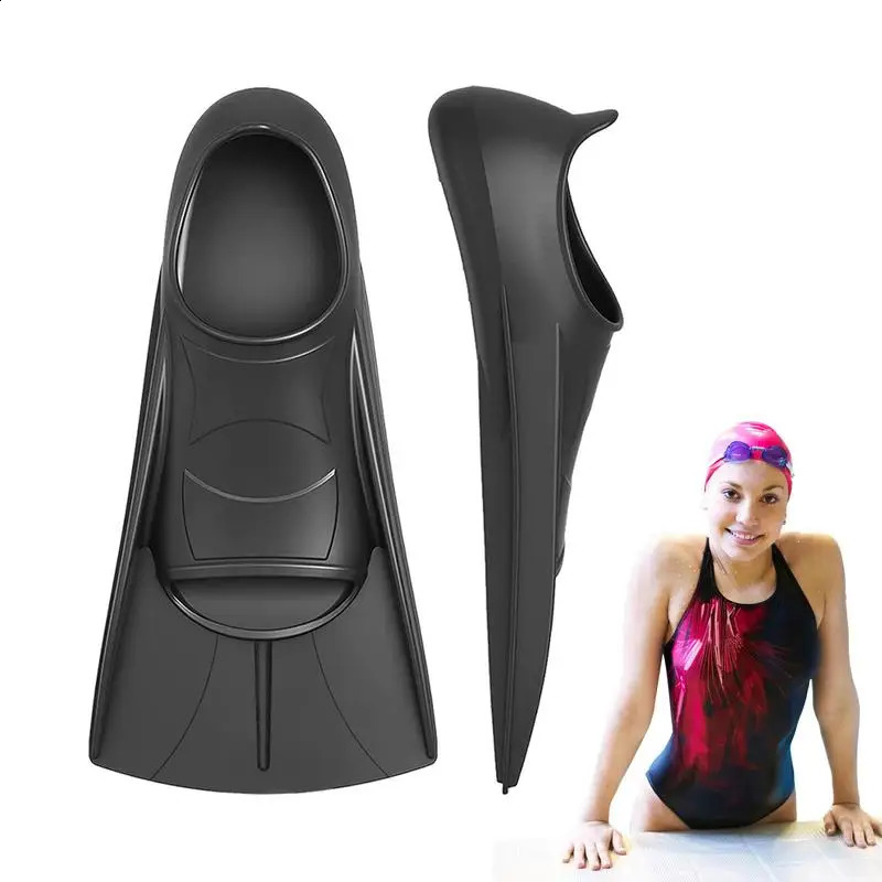 Swim Fins Adult 1 Pair Travel Fins Snorkeling Anti-Slip Fins Snorkeling Silicone Swimming Training Fins For Women Men Training 250411