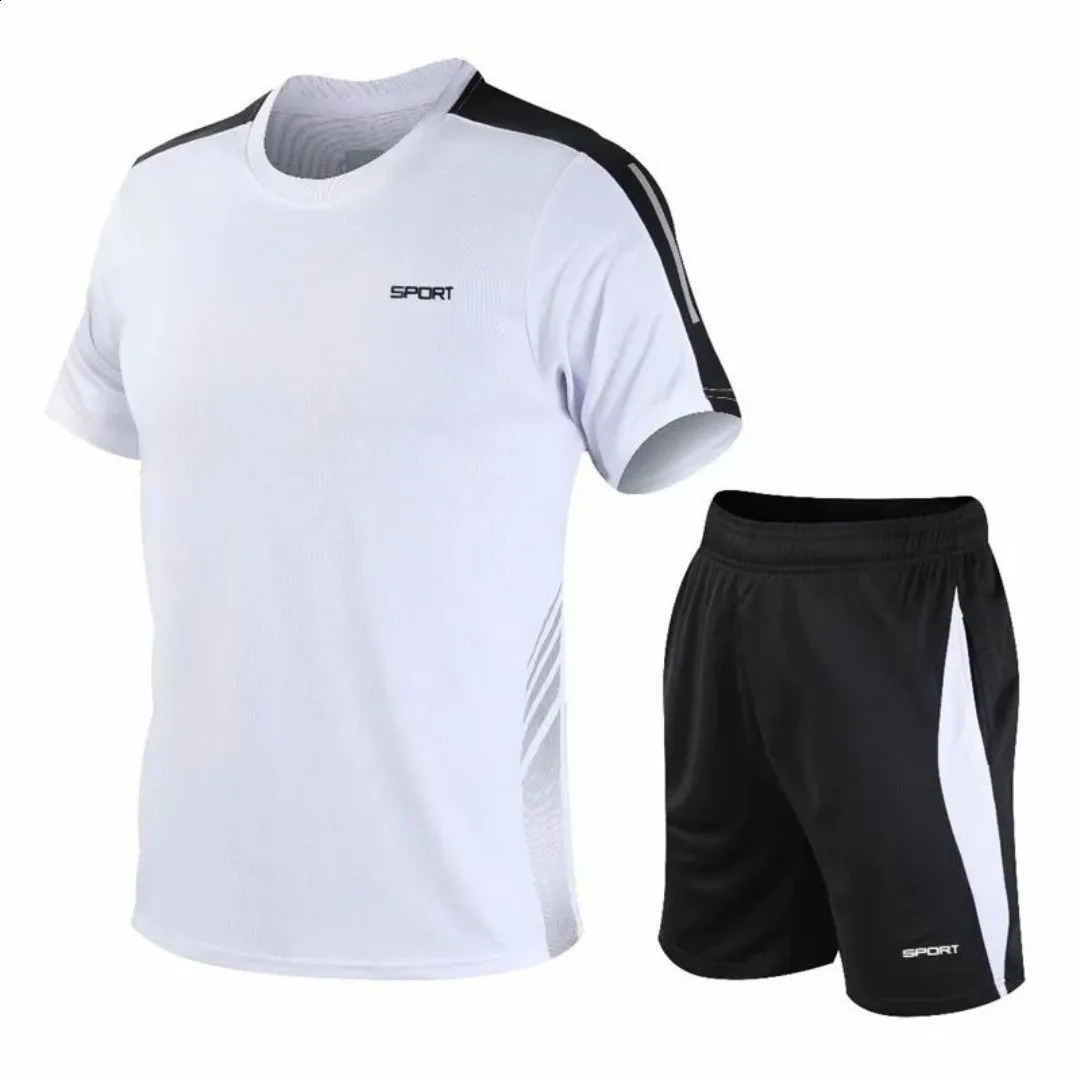 2025 summer lightweight breathable comfort soft quick dry sweat absorbent mens tracksuit 250407