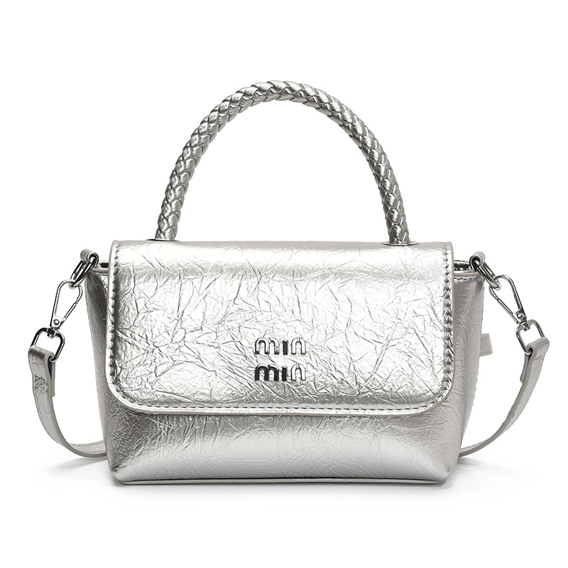designer bag 2025 Leisure personality solid color small square bag shoulder bag handbag stylish small bag women's bag