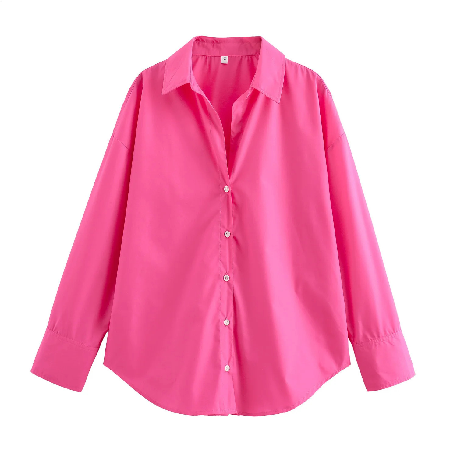 Womens Long Sleeve Button Down Shirts Striped Pattern Classic Collar Loose Fit Ideal for Versatile Styling 250411