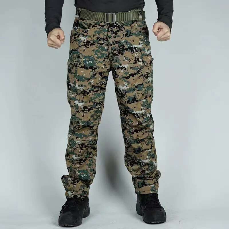 New 2025 Men's Summer Lightweight Fishing Outdoor Hiking Nylon Quick Dry Pockets Cargo Pants Casual Work Trousers