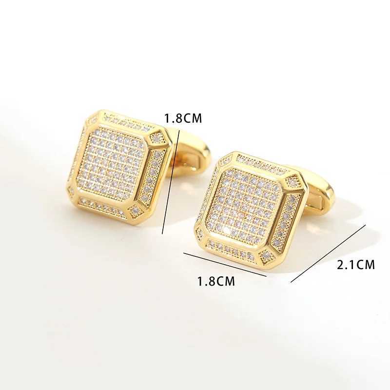 Wedding Cufflinks Zircon Rhinestone Mens Gifts Business Banquet Office Set Accessories Button Fashion French Shirt CufflinksT250412