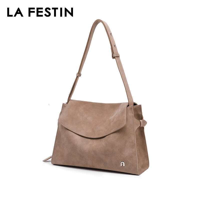 LA FESTIN Original Brand Women's Bag 2025 New Leather Shoulder Crossbody Tote Designer Bag Large Capacity Handbag