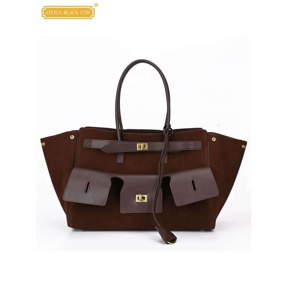 Autumn Fashion Women Split Leather Motorcycle Large Capacity Punk Style Underarm Shoulder Bag Satchels Casual Totes Handbag