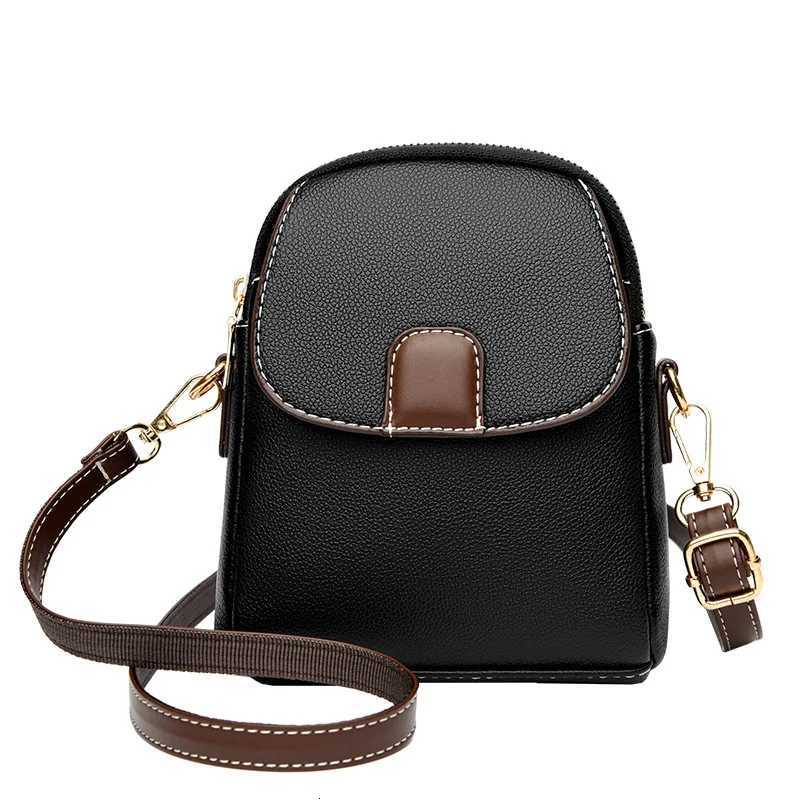 New Fashion Womens Single Shoulder Small Bag Trendy Cell Phone Pouch Soft Leather Versatile Crossbody BagT2511112