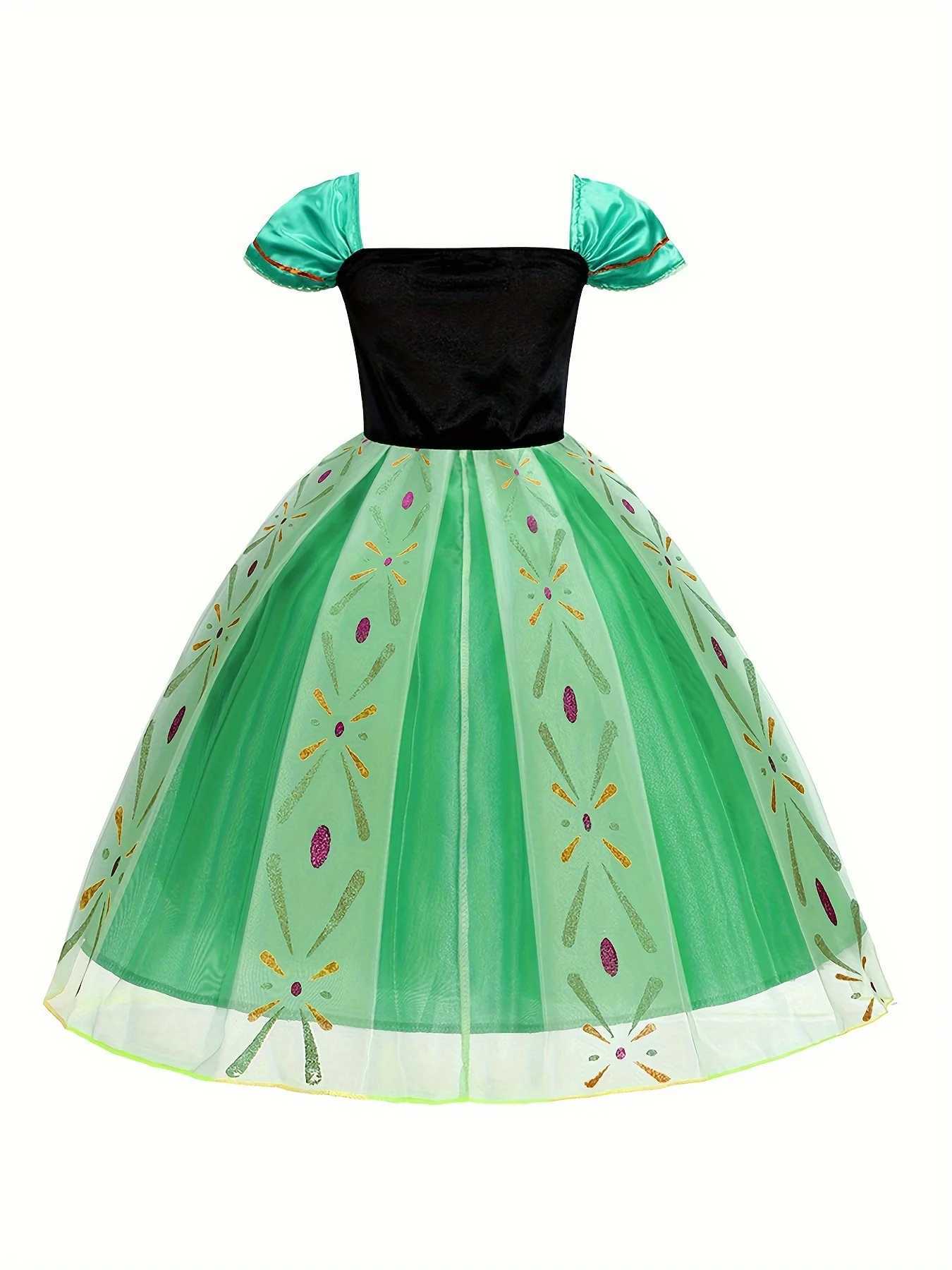 Disney Role playing Princess Dress Elso Costume Role playing Costume Girl Carnival Birthday Party Childrens Costume 2025XJ250411