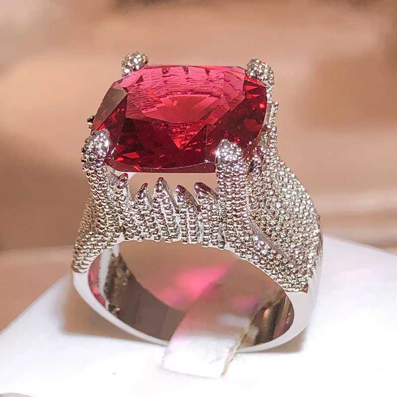 Classic Luxury Genuine Silver Colored Ring 3Ct AAA+Zircon Wedding Jewelry Ring Engagement Female Girl GiftXJ250412