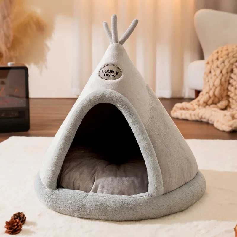 Dog house warm winter dog house mat detachable and washable dog bed nest deep sleep tent suitable for medium-sized and large dog house supplies X25041