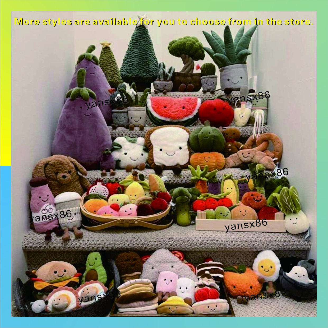 Jellys Cat Collection Set Fur Toys Cute and Endearing Animal-shaped Fur Dolls - Gift for Babies and Mothers Cuddly toy MMMM